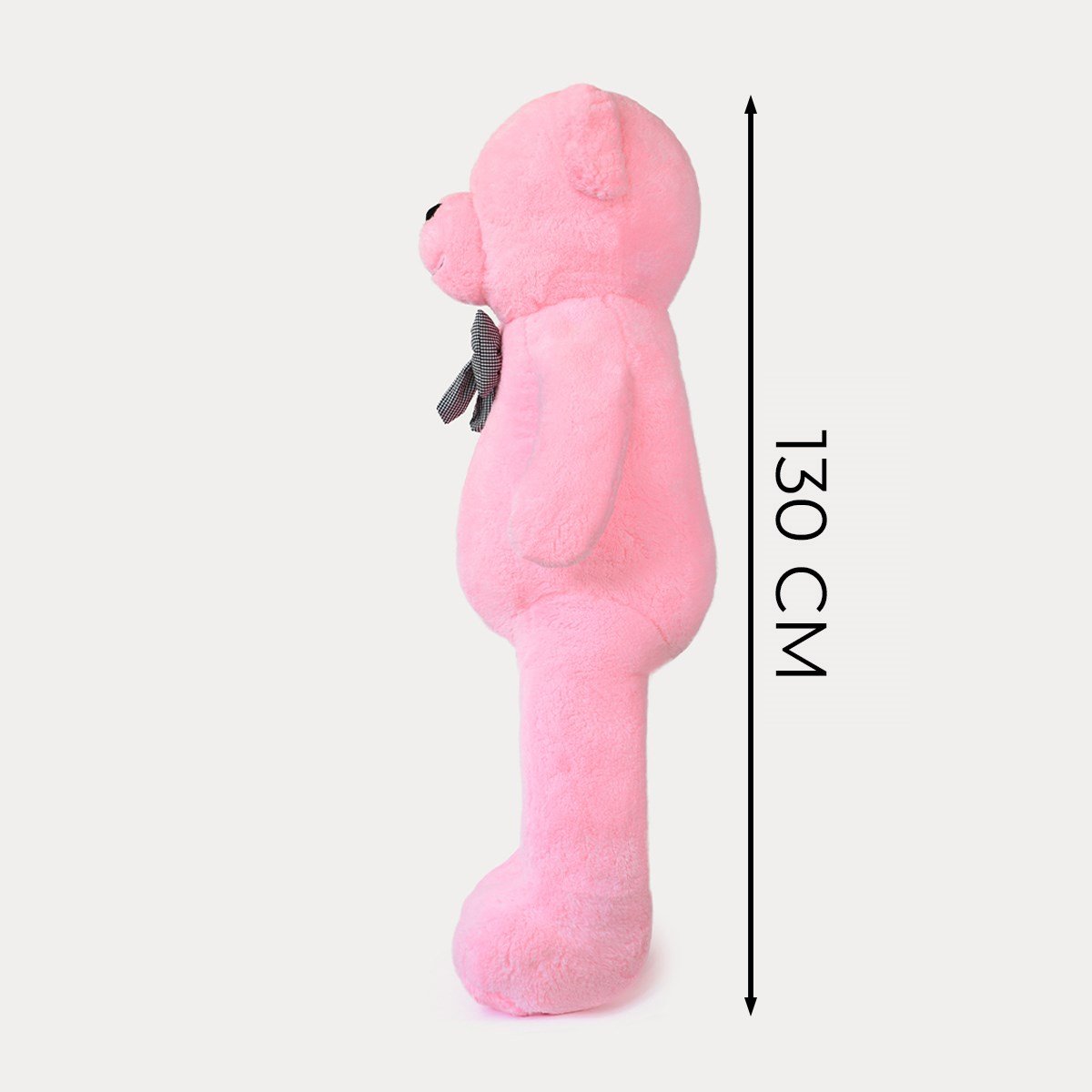 130 cm Pembe Premium Papyonlu Büyük Pelüş Ayıcık Pababo