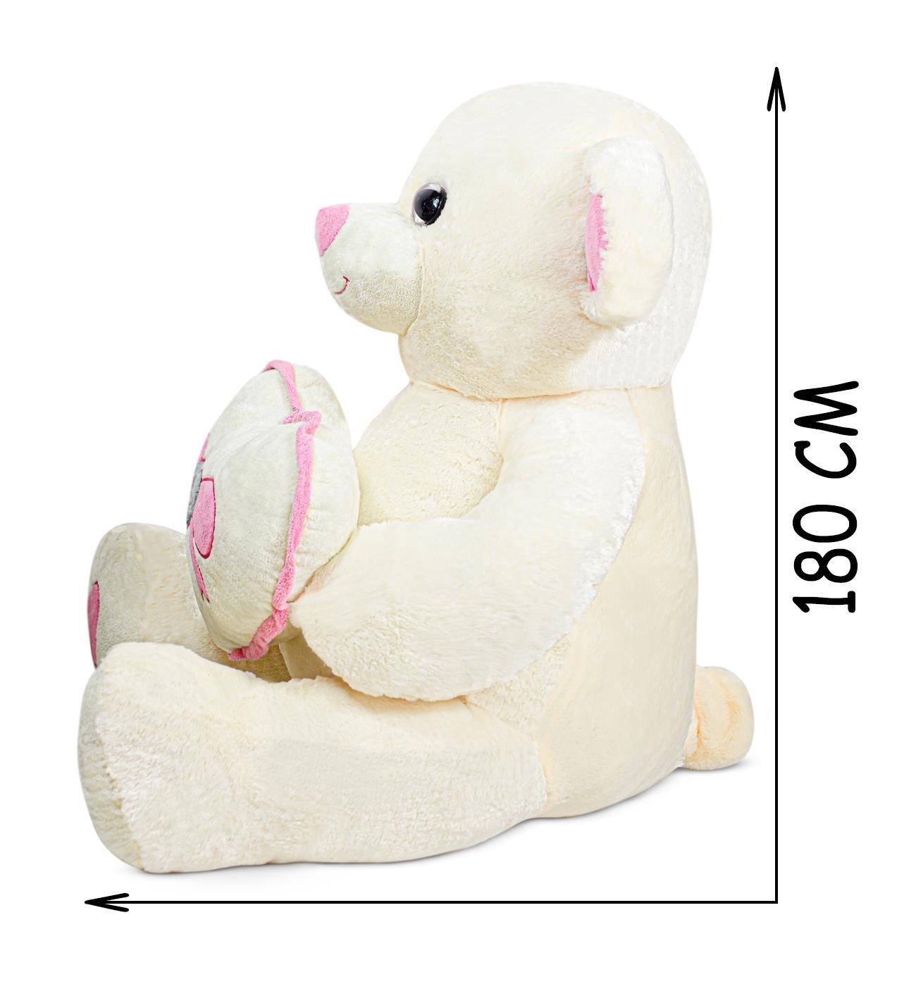 180 cm rosa Ohr-Herz-Plüsch-Teddybär Özgüner Oyuncak