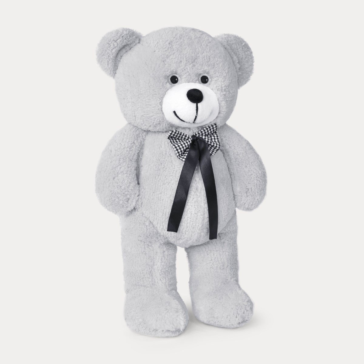 50 cm Gri Premium Papyonlu Pelüş Ayıcık Pababo