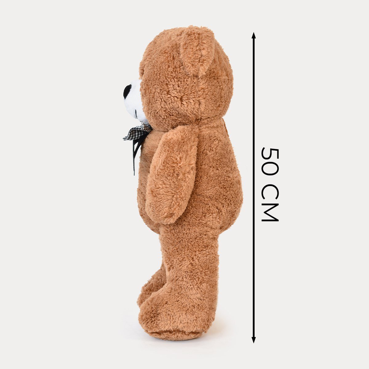 50 cm Kahverengi Premium Papyonlu Pelüş Ayıcık Pababo