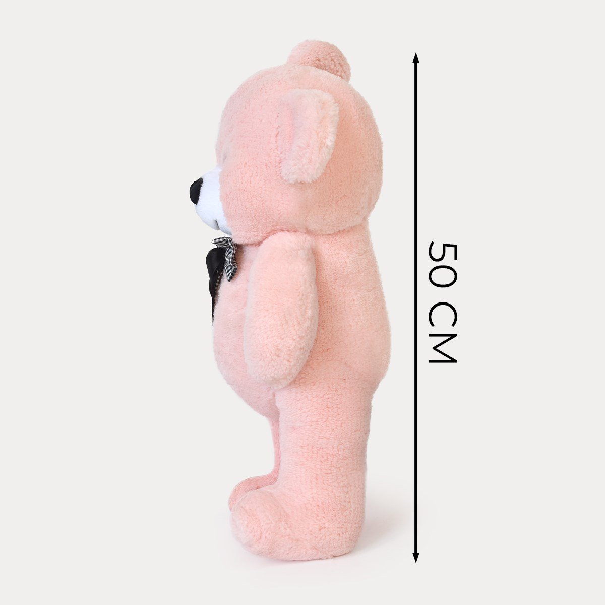 50 cm Pembe Premium Papyonlu Pelüş Ayıcık Pababo