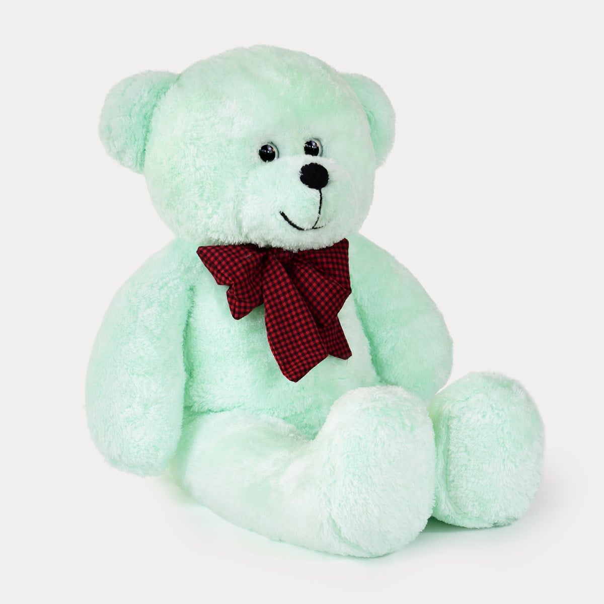 80 cm Mint Yeşili Premium Papyonlu Pelüş Ayıcık Pababo