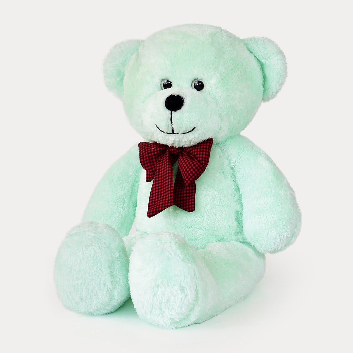 80 cm Mint Yeşili Premium Papyonlu Pelüş Ayıcık Pababo