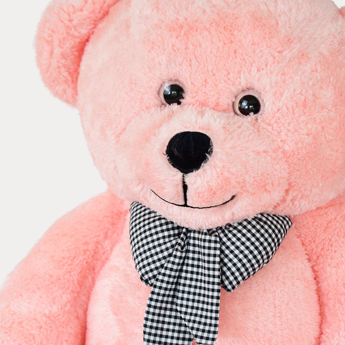 80 cm Pembe Premium Papyonlu Pelüş Ayıcık Pababo