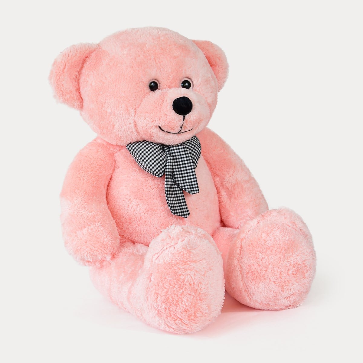 80 cm Pembe Premium Papyonlu Pelüş Ayıcık Pababo