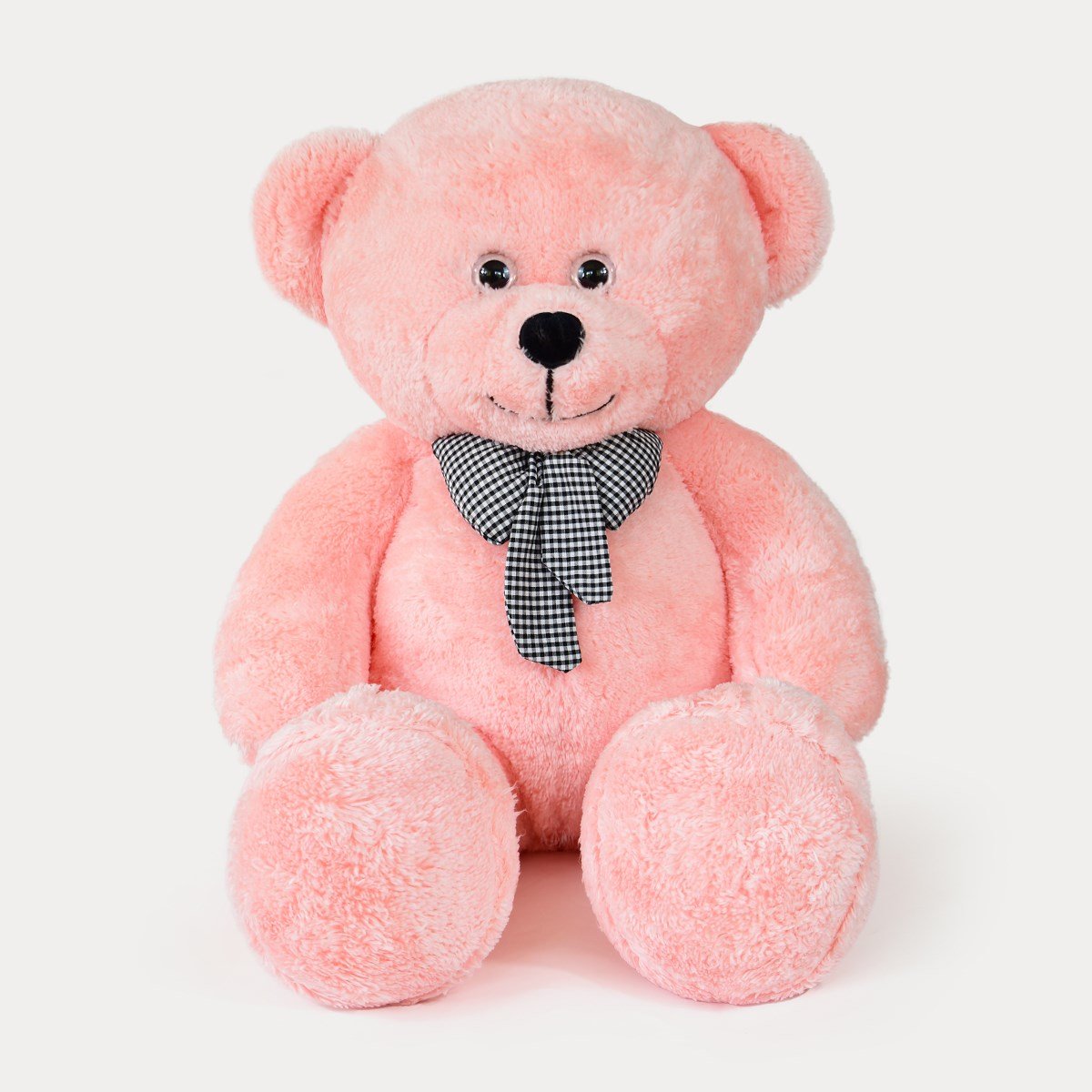 80 cm Pembe Premium Papyonlu Pelüş Ayıcık Pababo