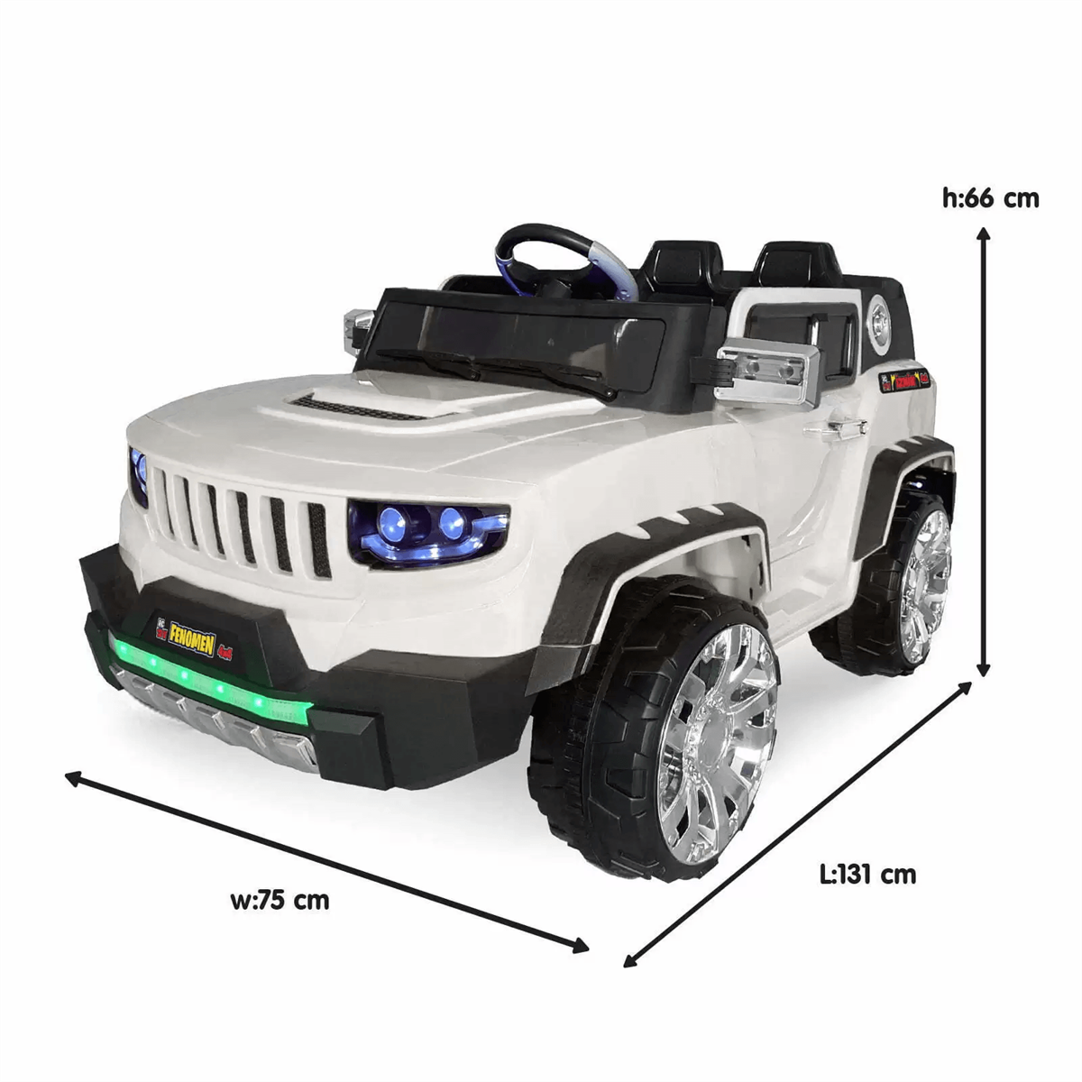 Eclipse Çift Kişilik Uzaktan Kumandalı 4×4 12V Akülü Araba Özgüner Oyuncak