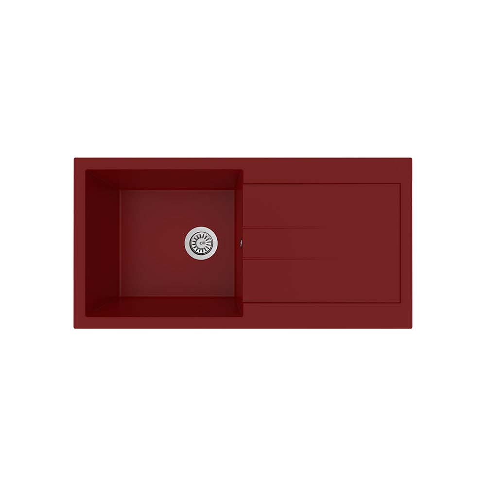 Aqua QuartzOrion 100x50 cm Bordo Granit Eviye