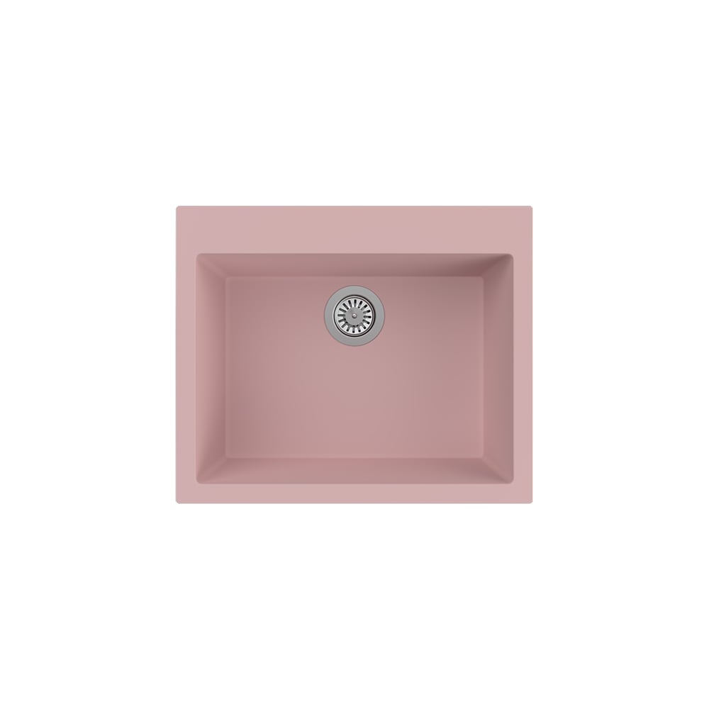 Aqua QuartzRiger 60x50 cm Pembe Granit Eviye