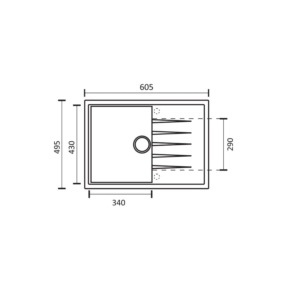Aqua QuartzSpica 55x45 cm Bej Granit Eviye