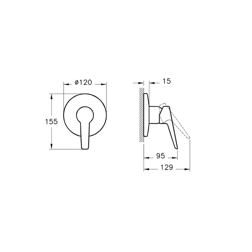 ArtemaSolid S Ankastre Duş Bataryası
