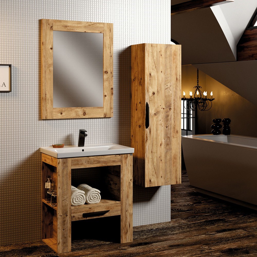 Belinza Atlantik 80 Cm Banyo Dolabı