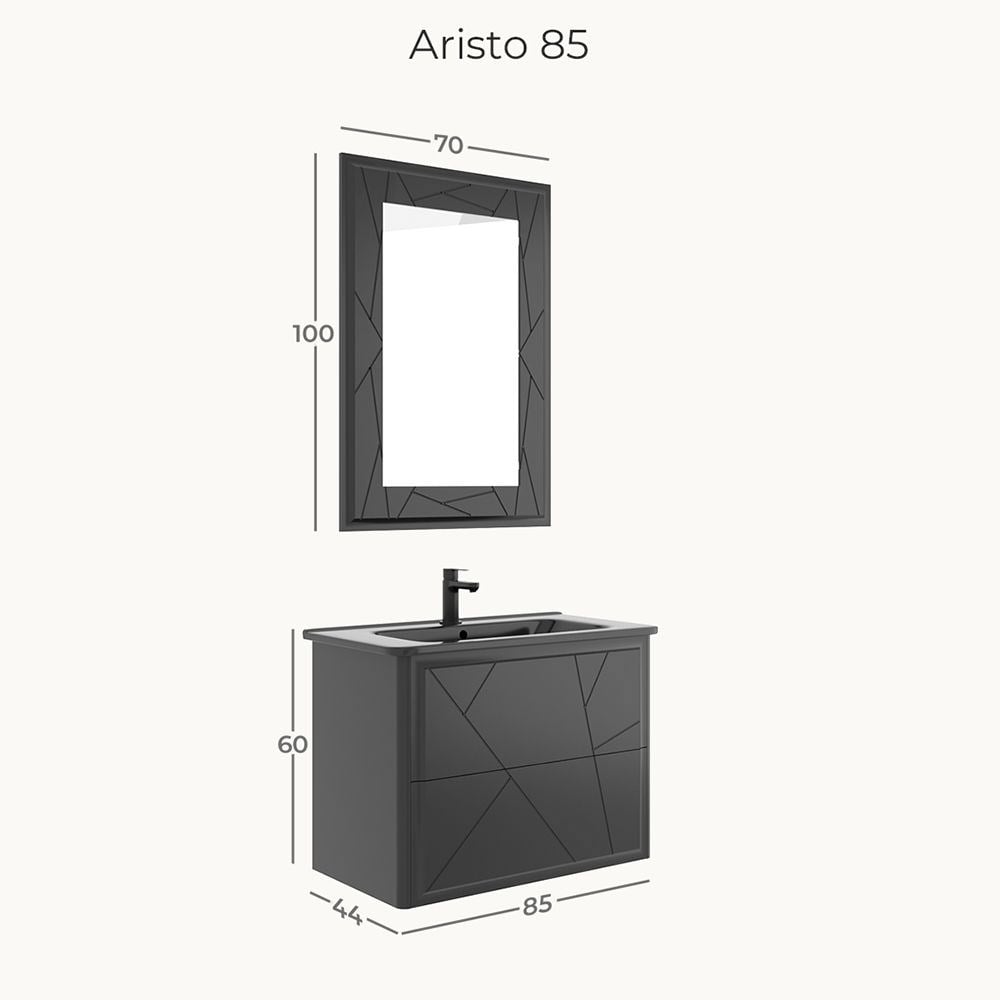 BelinzaAristo 85 cm Banyo Dolabı