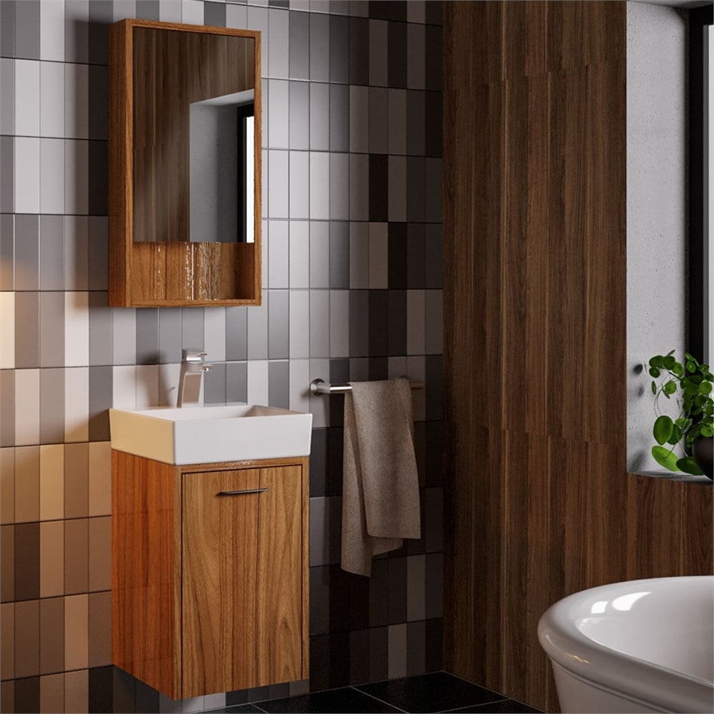 BelinzaCity 38 cm Dar Tip Banyo Dolabı