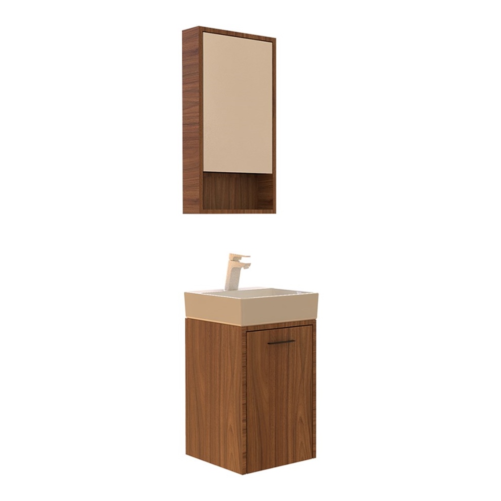BelinzaCity 38 cm Dar Tip Banyo Dolabı