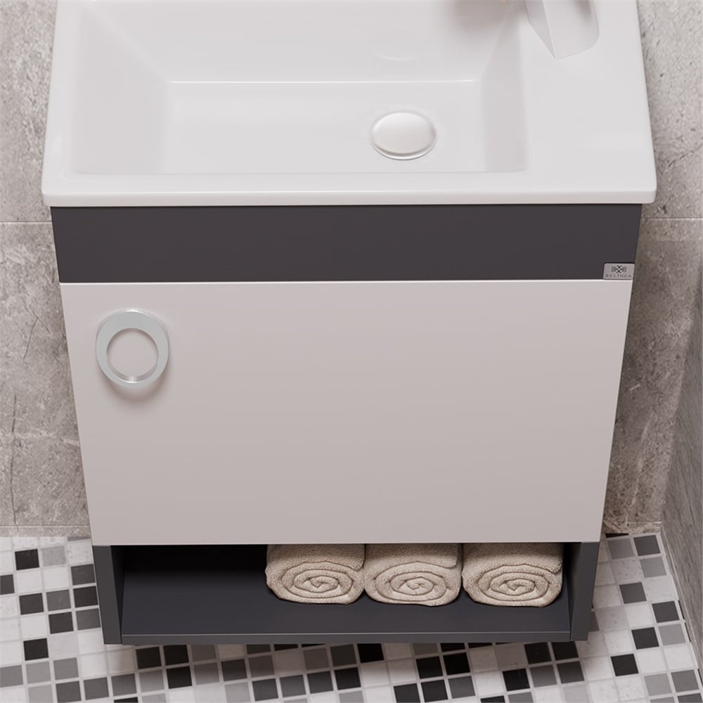 BelinzaHira 50 Cm Dar Tip Banyo Dolabı