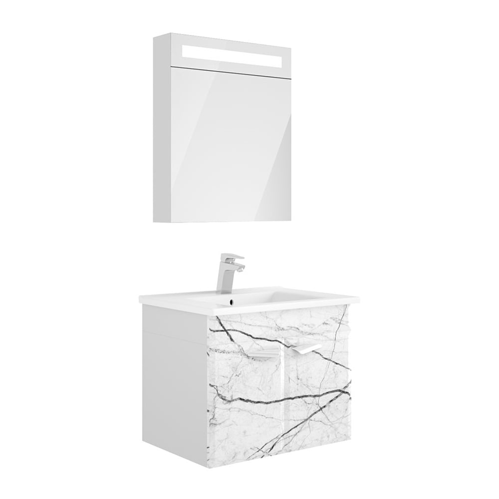 BelinzaMarble 65 cm Banyo Dolabı