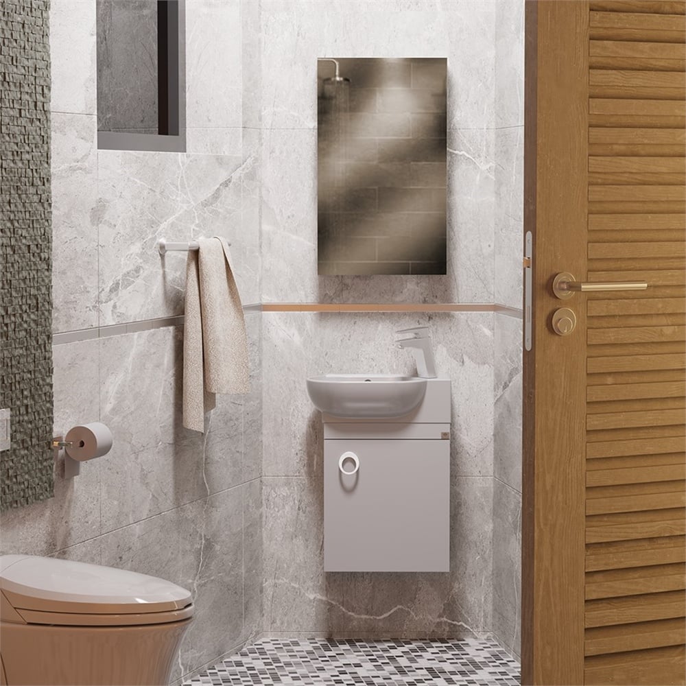 BelinzaMina 45 Cm Dar Tip Banyo Dolabı