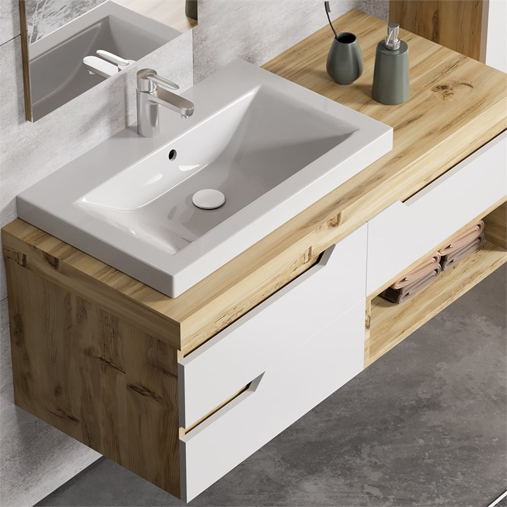 BelinzaModena 115 cm Banyo Dolabı
