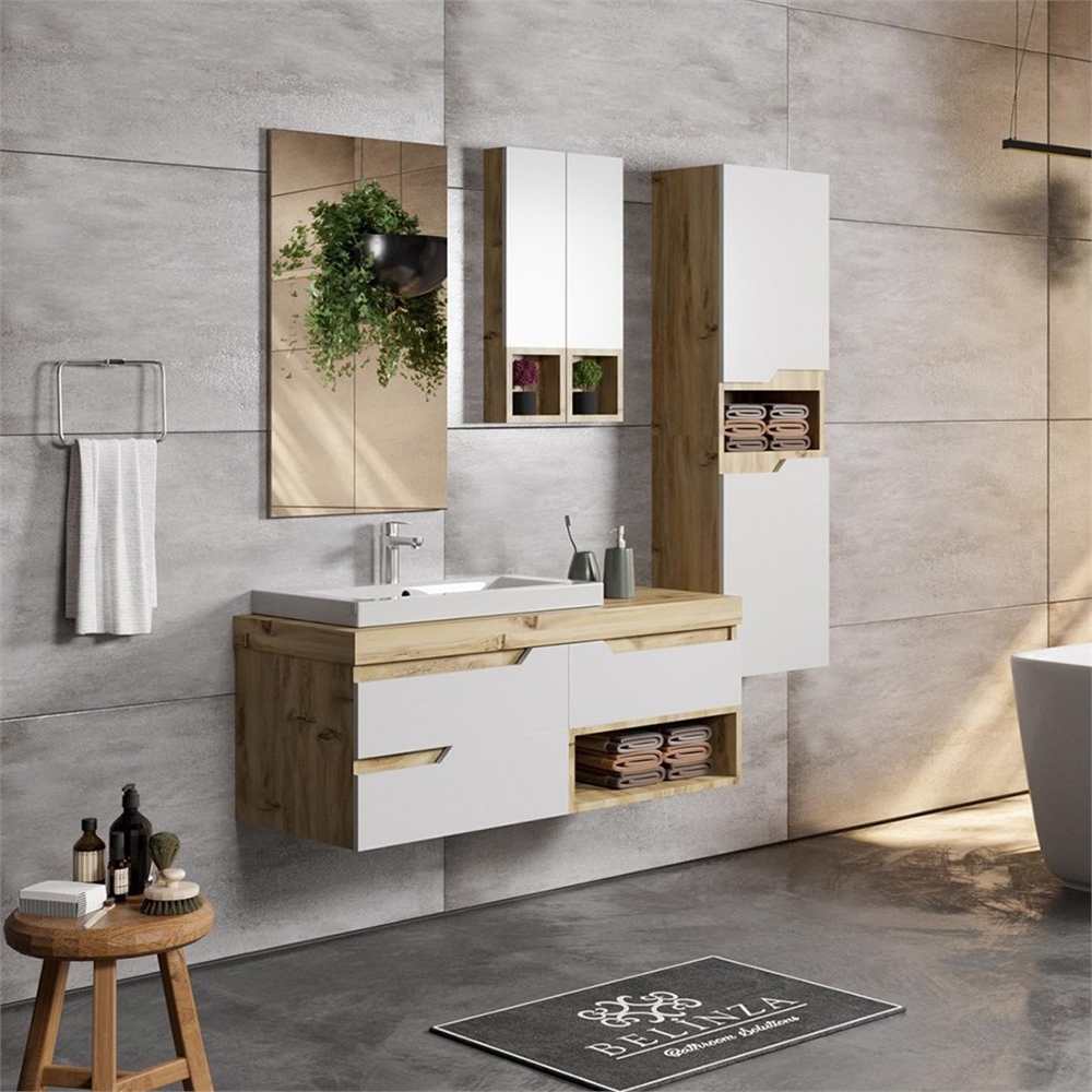 BelinzaModena 115 cm Banyo Dolabı