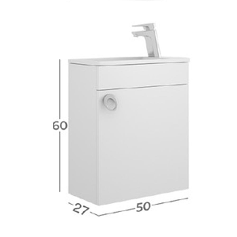 BelinzaSolo 50 cm Lavabolu Alt Modül