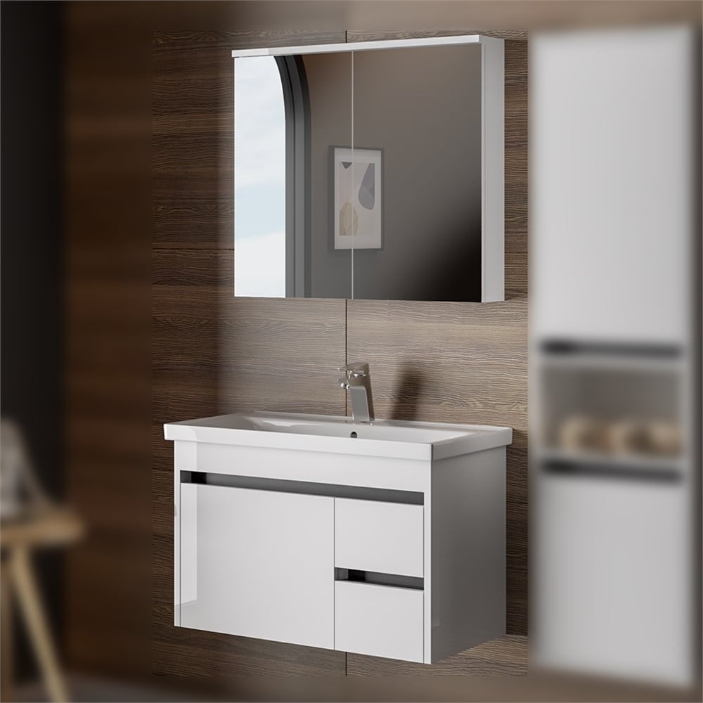 BelinzaTetra 80 Cm Banyo Dolabı