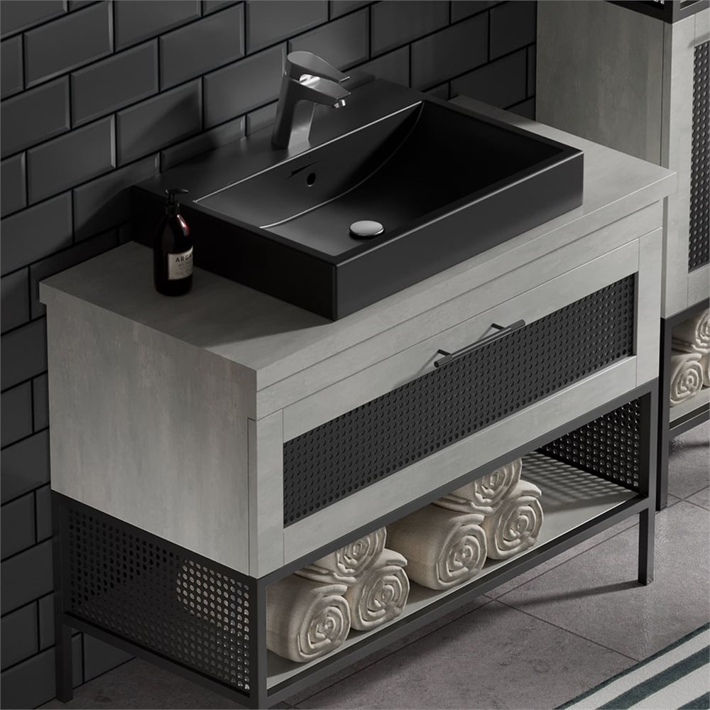 BelinzaTrellis 100 Cm Banyo Dolabı