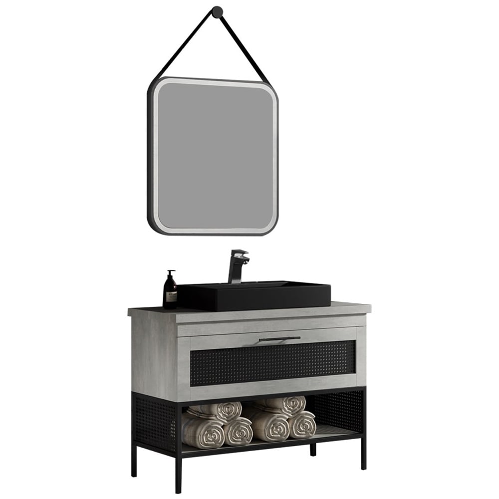 BelinzaTrellis 100 Cm Banyo Dolabı