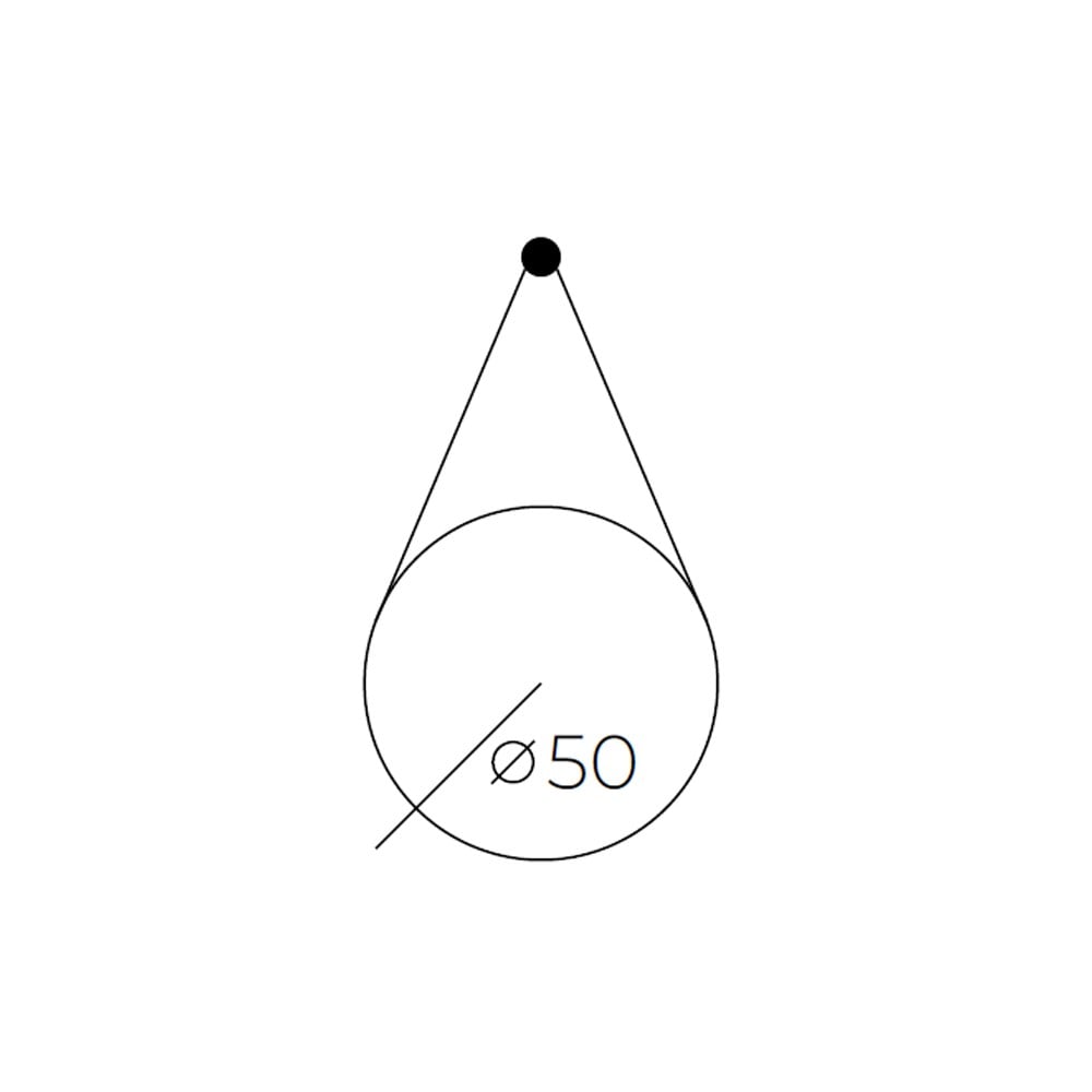 BelinzaVitole 50 cm Kemerli Oval Ayna