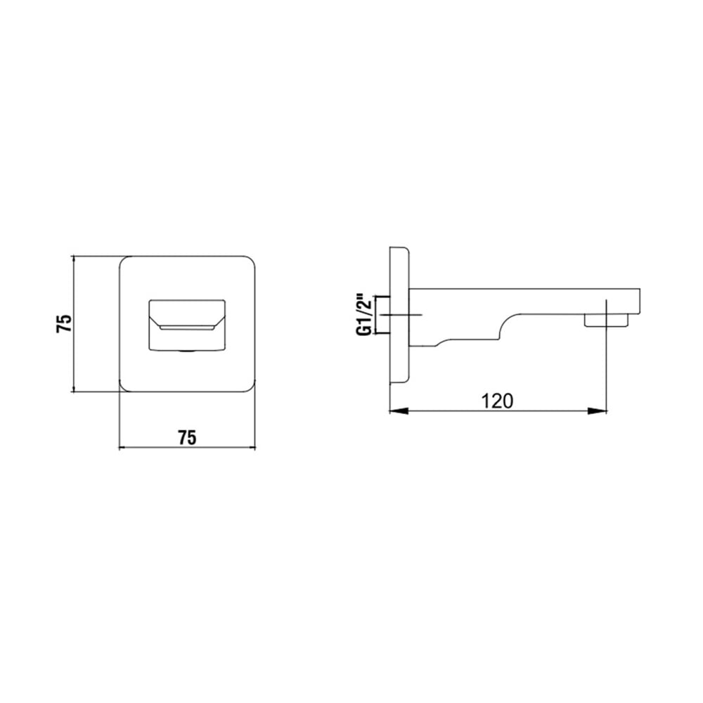 ECA102159205-K Ankastre Banyo Bataryası Çıkış Ucu