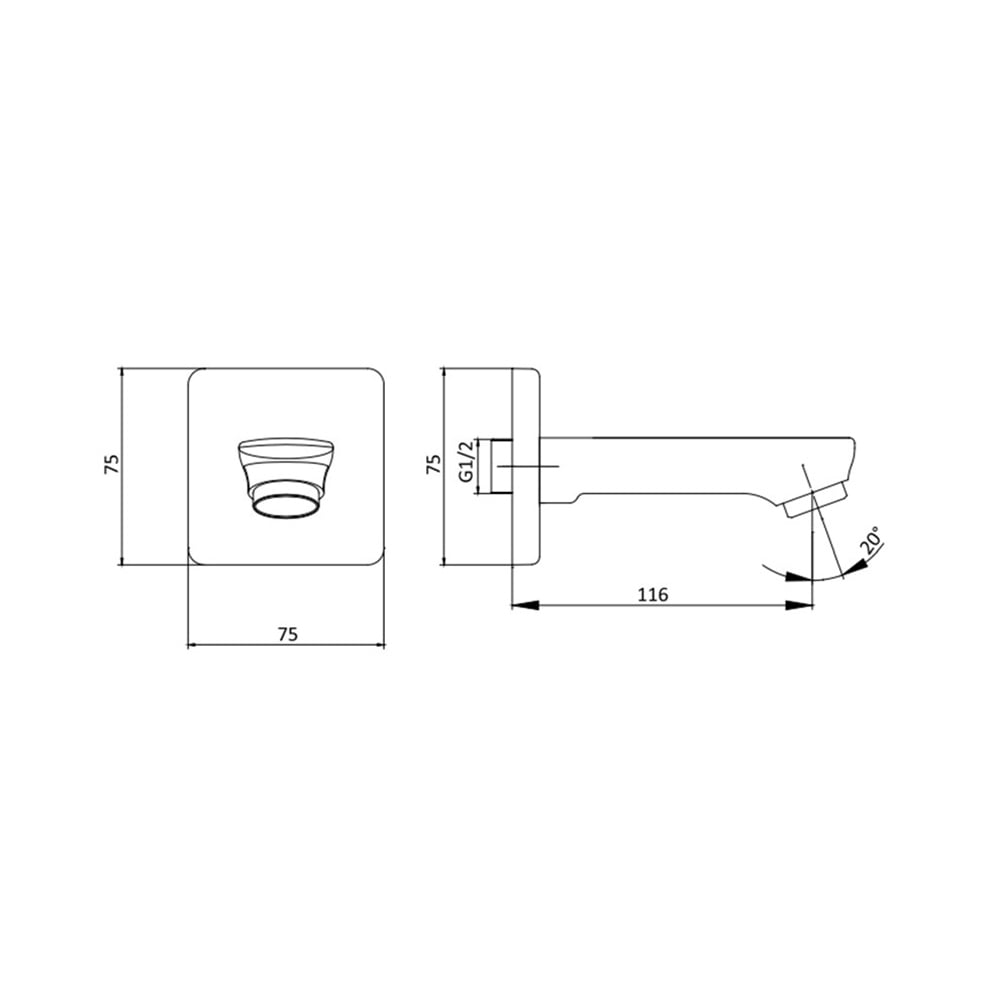 ECA102159209-E Ankastre Banyo Bataryası Çıkış Ucu