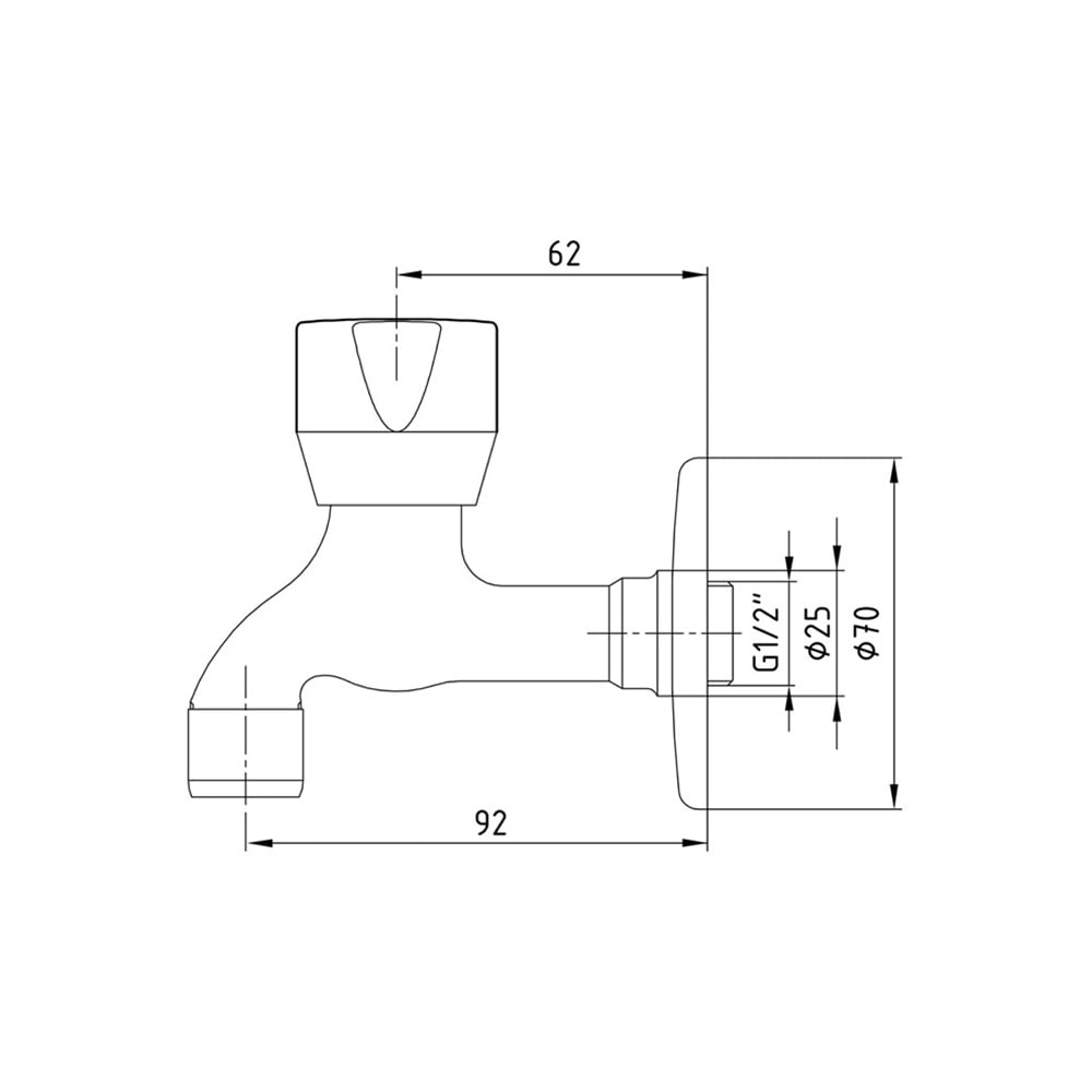 ECAECA Pınar Su Tasarruflu Kısa Musluk