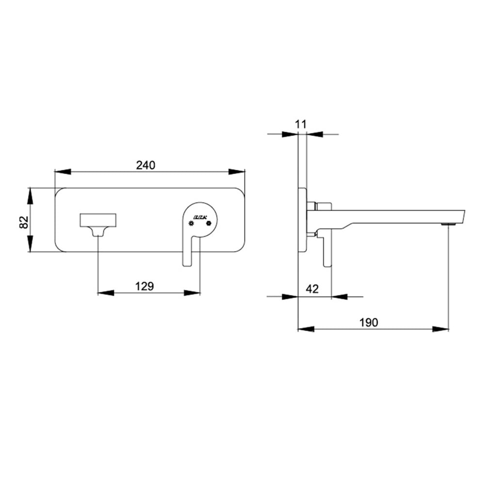 ECAİcon Ankastre Lavabo Bataryası