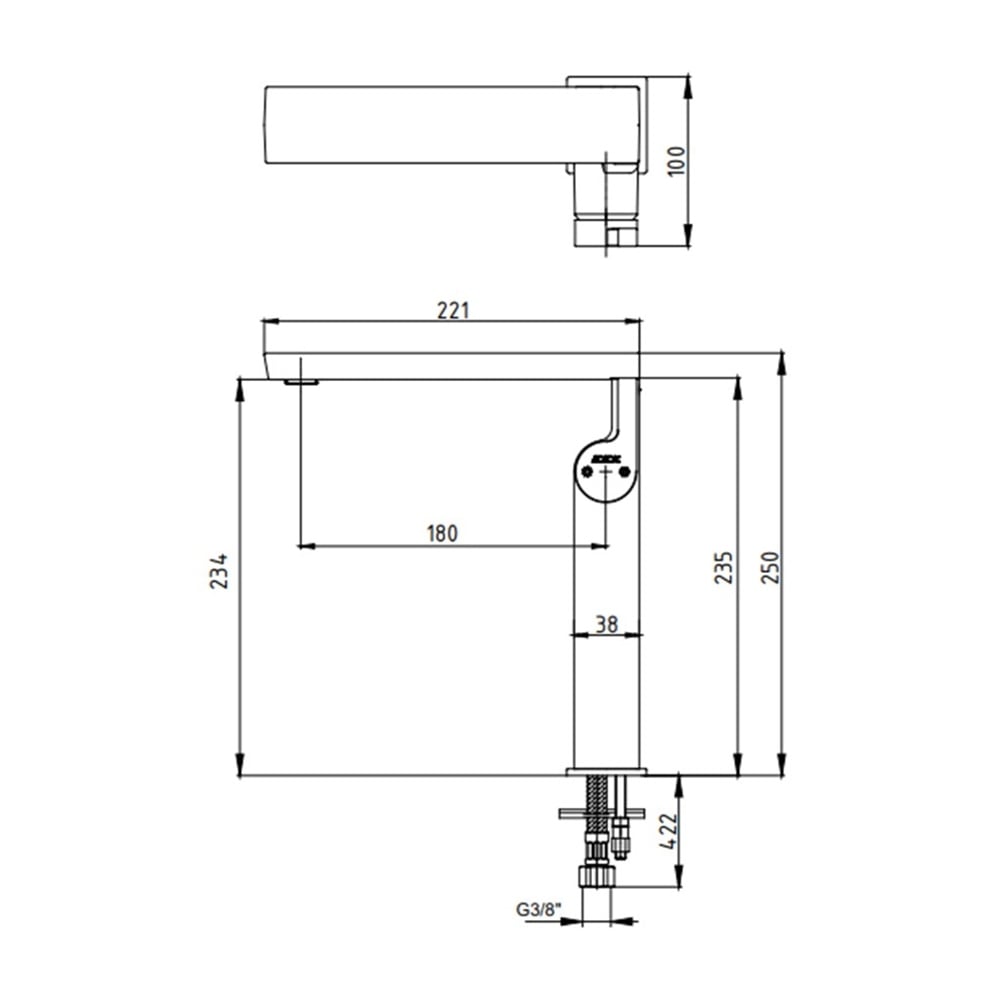 ECAİcon Yüksek Tip Lavabo Bataryası