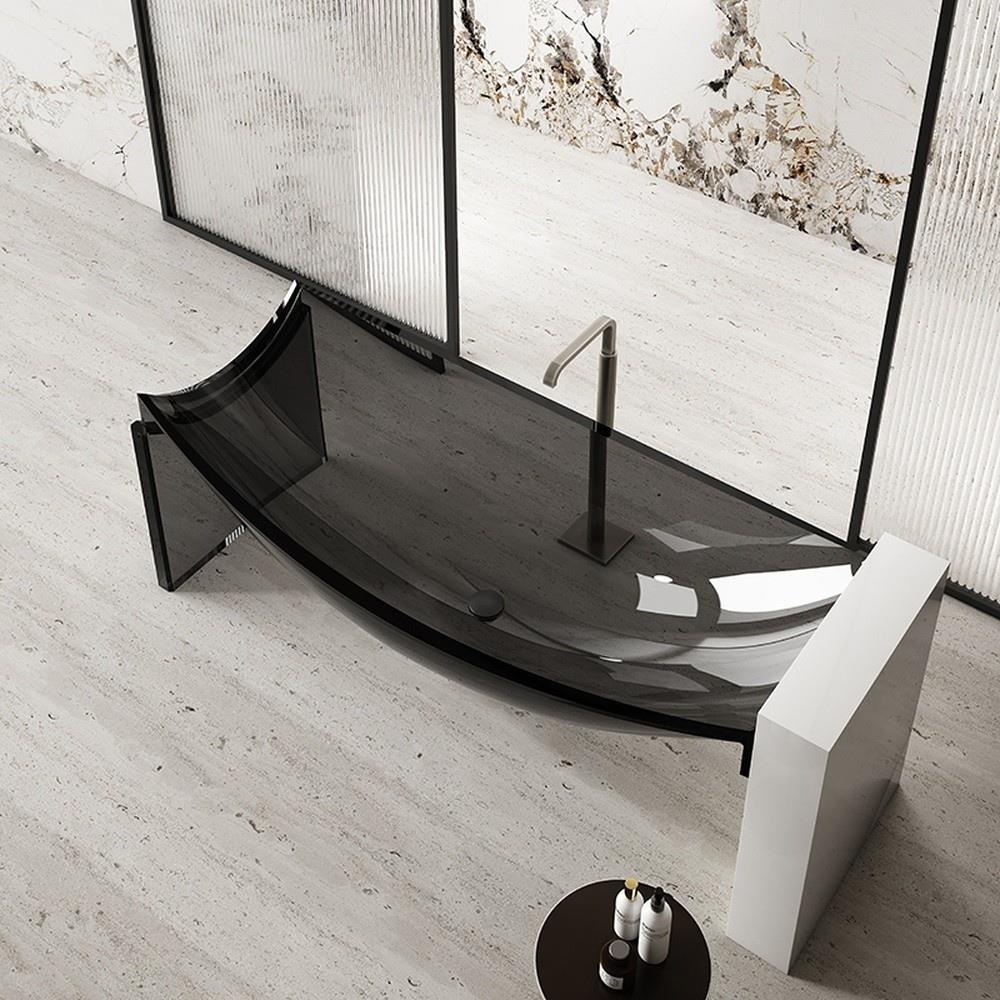 GraffeGraffe Hammock 180x80 Şeffaf Bağımsız Küvet Siyah