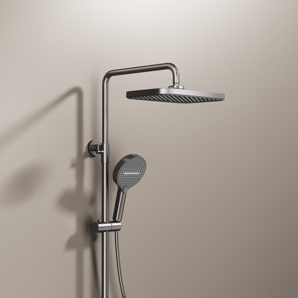 GraffeGraffe Likya Metalik Gri Duş Seti