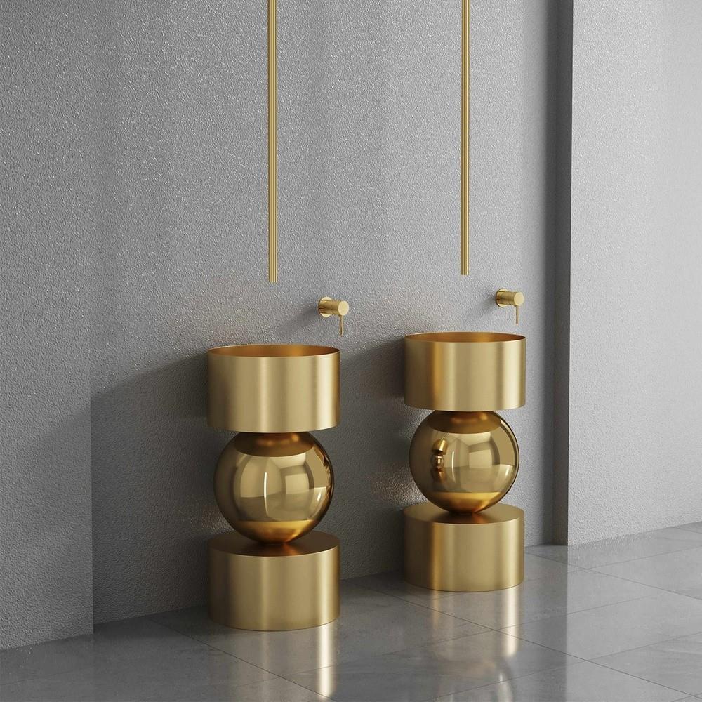 GraffeGraffe Orbis Altın Paslanmaz Çelik Monoblok Lavabo