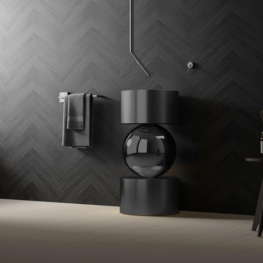 GraffeGraffe Orbis Siyah Paslanmaz Çelik Monoblok Lavabo