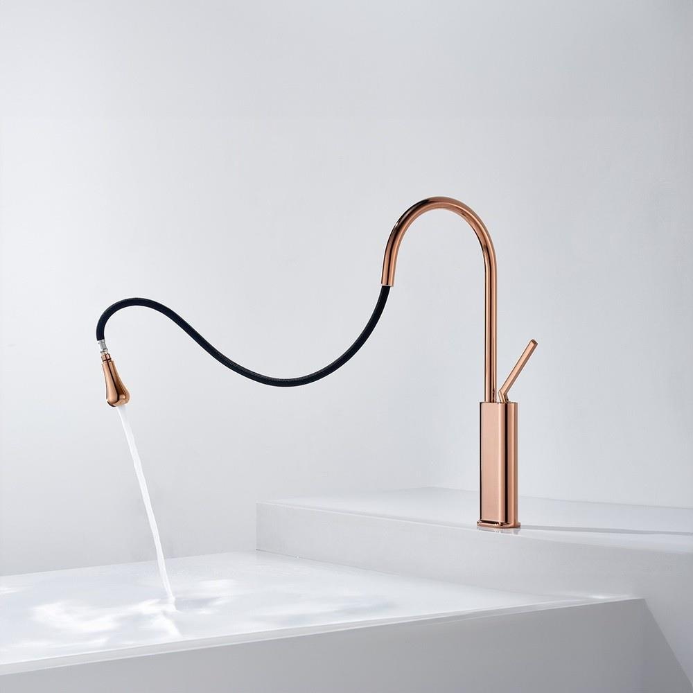 GraffeGraffe Zenflow Fırçalı Rose Gold Spiralli Mutfak Bataryası