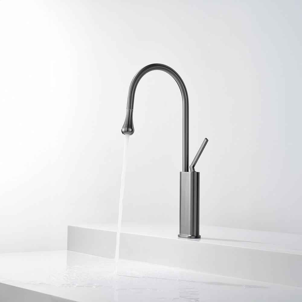 GraffeGraffe Zenflow Metalik Siyah Spiralli Mutfak Bataryası