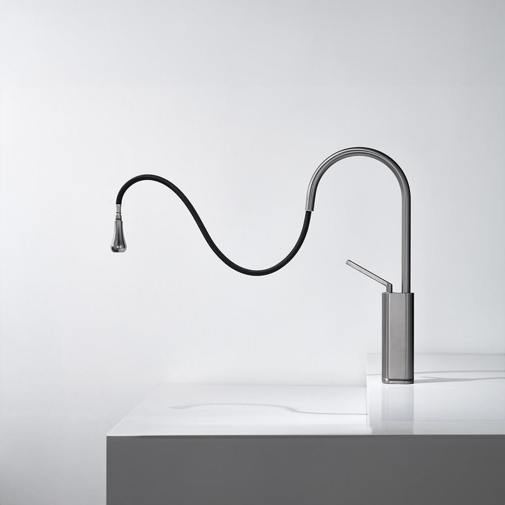 GraffeGraffe Zenflow Metalik Siyah Spiralli Mutfak Bataryası