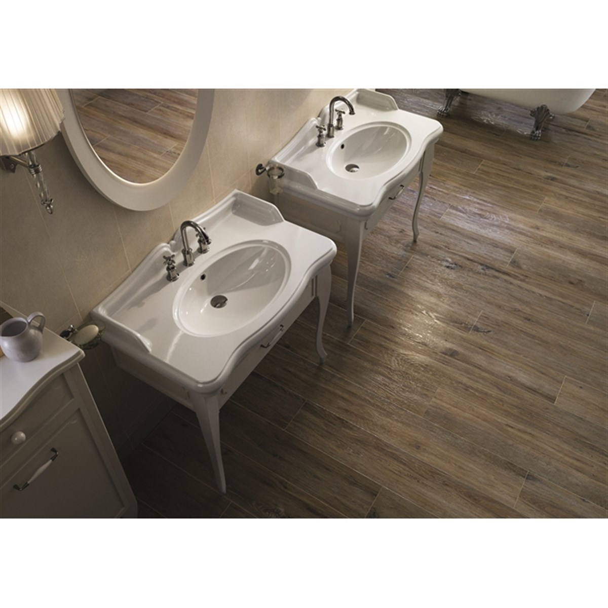 Kale | Victorian Banyo Dolabı Krem
