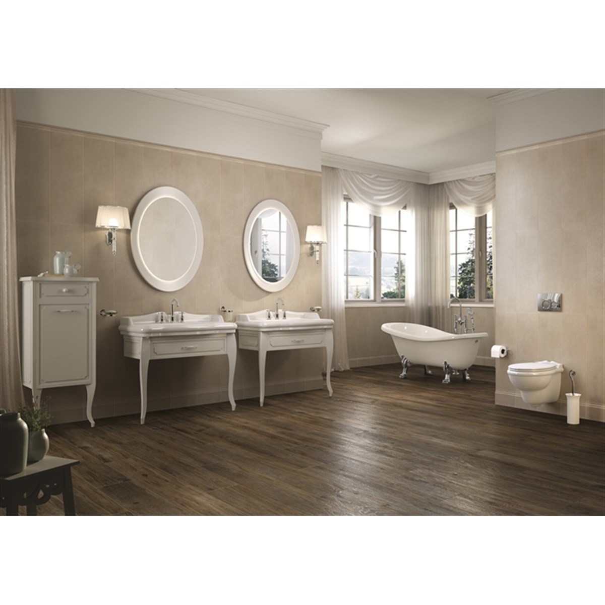 Kale | Victorian Banyo Dolabı Krem