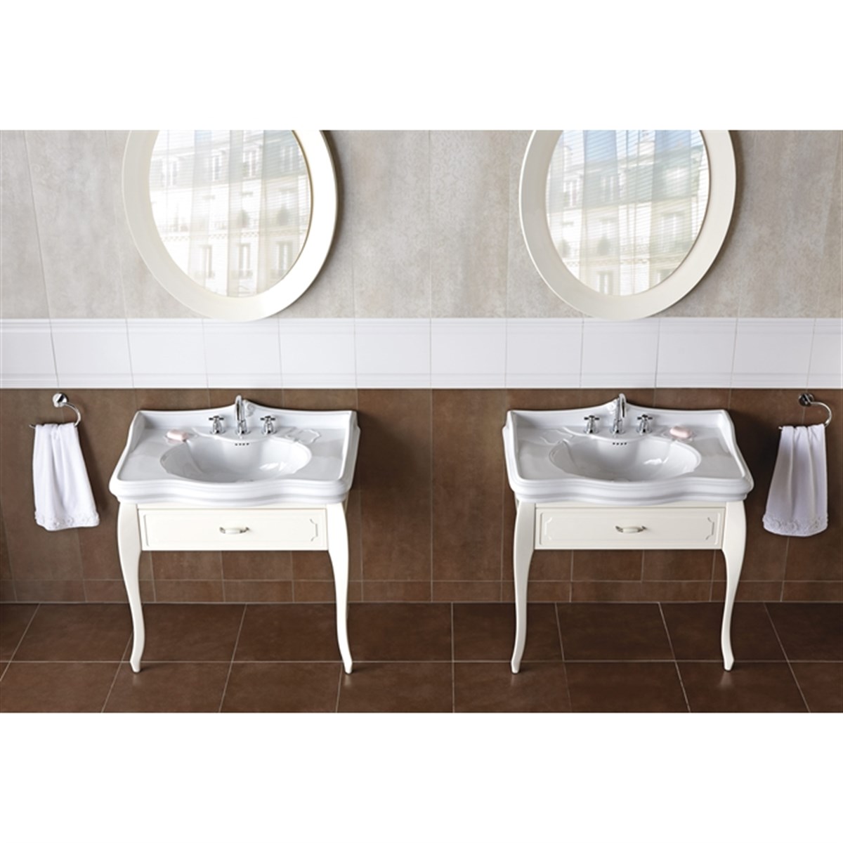 Kale | Victorian Banyo Dolabı Krem
