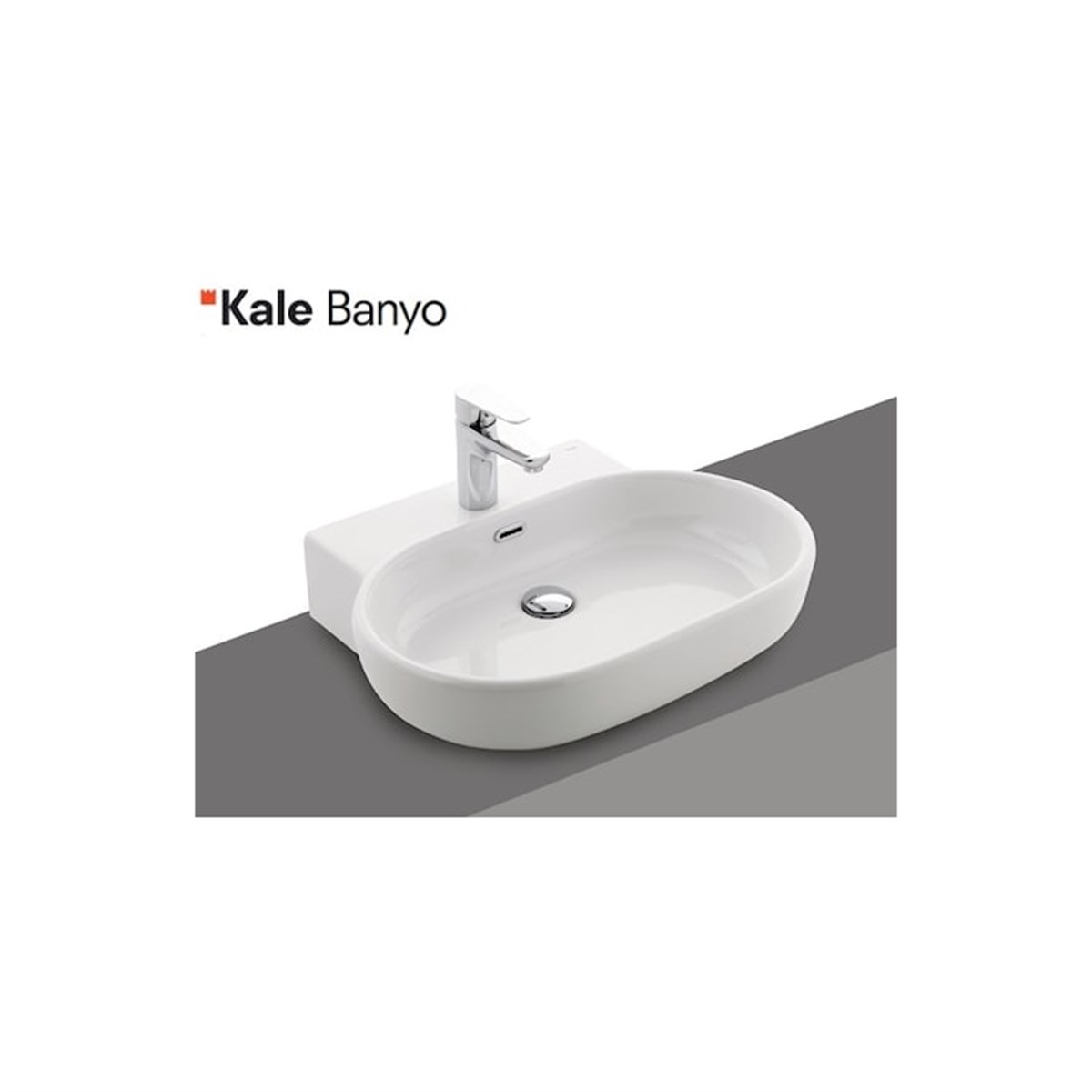 Kale | Zero 60x49cm Lavabo Tz Ust 1 Arm Dli Beyaz