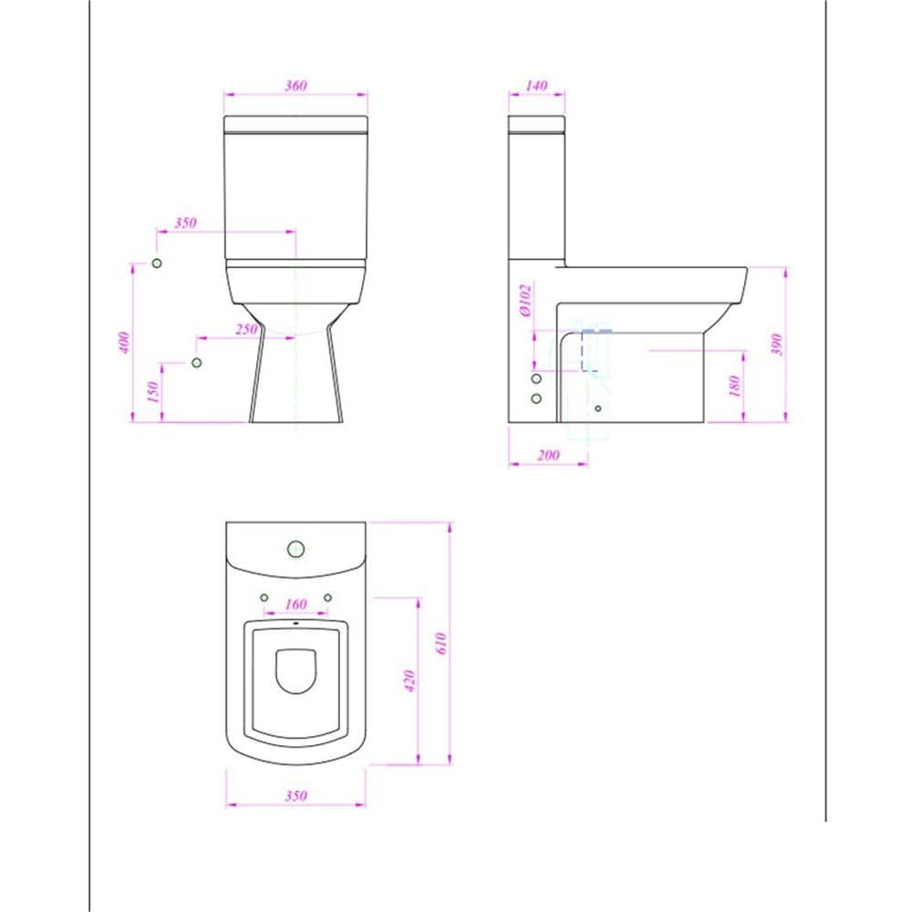 KaleKale Basics Smart Beyaz Kanalsız Duvara Tam Dayalı Klozet