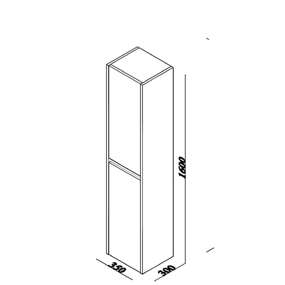 LineartDelta 80 cm Banyo Dolabı 800