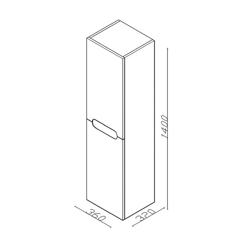 LineartEnjoy 36 cm Boy Dolap