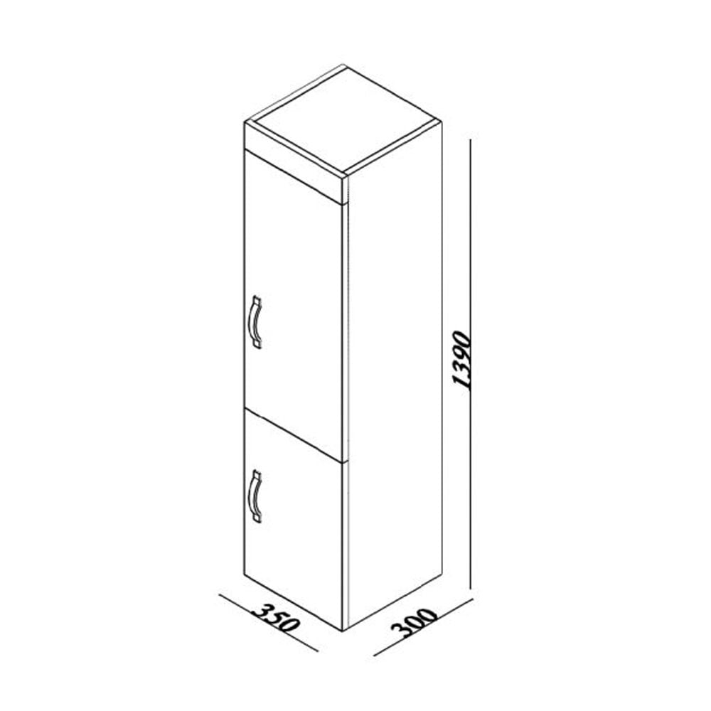 LineartEra 35 cm Boy Dolabı