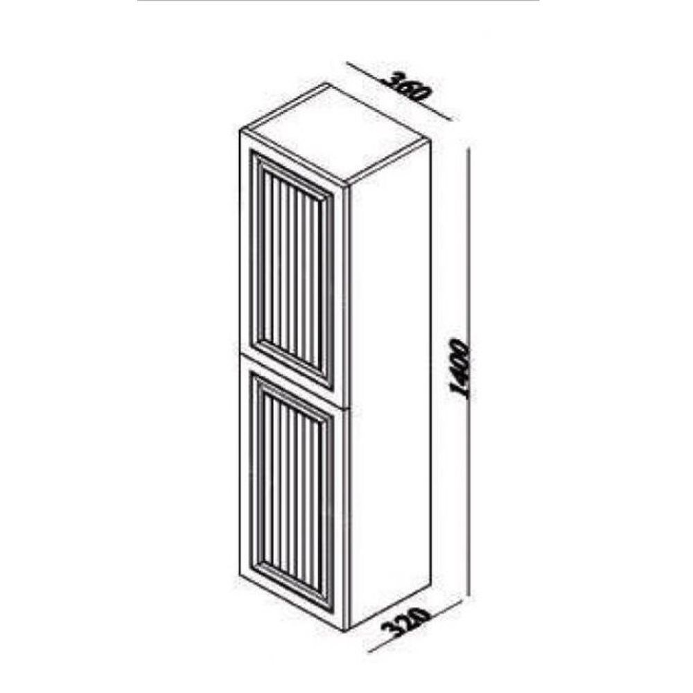 LineartMajesty 36 cm Boy Dolap